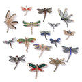 Retro Imation Insect Dragonfly Jewelry Brooch Women Creative Luxury Crystal Rhinestones Corsage Pearl Beaded Lapel Pins Brooches