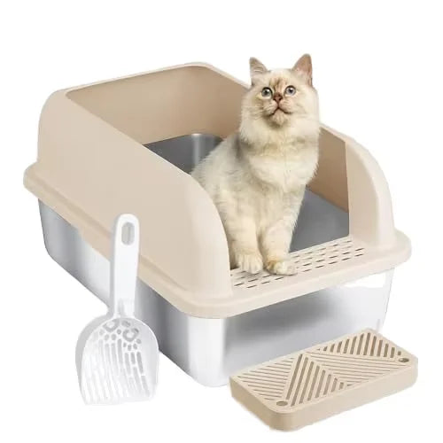 Factory Direct Sales Semi Enclosed Pet  Clean  Deodorization Litter Box for Cat Dog Pet