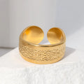 Beimai OEM Ring Punk Simple Men's Titanium Steel Open Ring