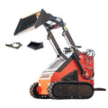 Free Shipping EPA EURO5 Cheap Diesel Gasoline  Manufacturer 4*4 Wheel Track Tracked Mini Skid Steer Loader Price for Sale