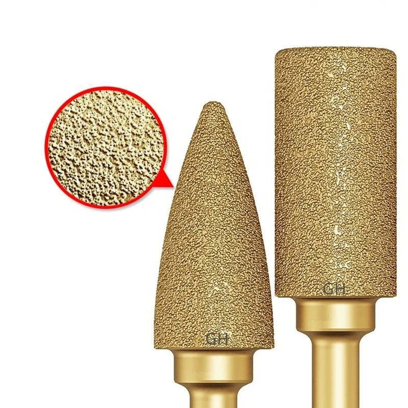 Vacuum Brazed Diamond Burrs Polishing Bit Diamond Grinding Head for Metal Stone Ceramic