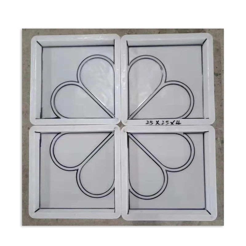Plum Blossom Splicing Outdoor Paving Brick Square Floor Brick Concrete Precast Injection Plastic Molds
