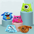 High Appearance Level Pet Toy Ball Electric Bounce Vibration Sound Plush Dog Toy Ball