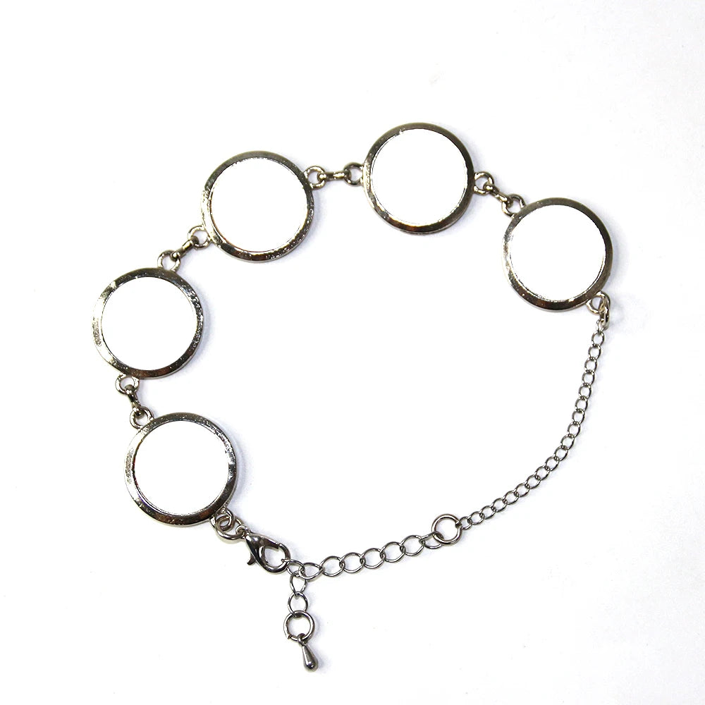 Mom Photo Sublimation Blank Bracelets for Women Fashion Hot Transfer Printing Jewelry Cuff Charms Bracelets Sublimation Bracelet