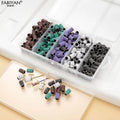 Nail Drill Sanding Bands White Black Pink Brown Color with Case