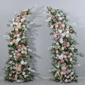 Horn Artificial Flower Arch Wedding Backdrop Decoration Rose Flower Stand