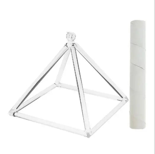 Chakra Quartz Crystal Singing Pyramid Set Yoga Sound Therapy Meditation