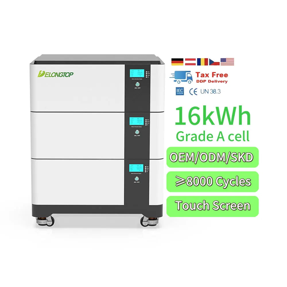 Poland Local Warehouse 51.2v 15kwh Lifepo4 Energy Powerwall 48v 16kwh 10kwh Lithium Battery Solar System Home Storage Battery