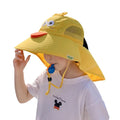 Summer Rich Colors Kids Summer Sun Hat Rich Colors Cute Animals Fishing Hats for Children Adjustable Size for 3-12 Years Old