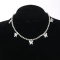 Fashion Colorful Diamond Butterfly Necklace for Women Jewelry Wholesale