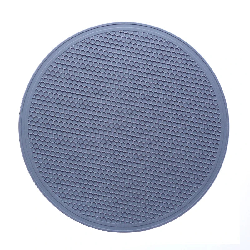 Diameter 30cm Honeycomb High Temperature Resistant  Silicone Mat for Microwave Oven