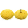 8'' Yellow Double-Sided Wool Polishing Pad Untwisted Auto Detailing Buffing Car Cutting OEM Customizable