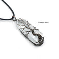 DIY Online shop Clear Crystal Tree of Life Golden Necklace Hanging Pendant Fashionable Necklace for jewelry gift