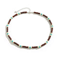 European and American Surfers Small High-grade Fashion Retro Patchwork Wood Bead Necklace Men Necklace