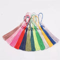 Wholesale 8cm Polyester Thin Tassel Cheap Bookmark Tassel Fringe Trim for Garments Curtains Home Textiles Cellphones for