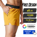 Wholesale Custom Men's Quick Drying Breathable Mid Waist Worsted Fabric Jogger Shorts Elastic Waist Moisture Wicking Running Gym