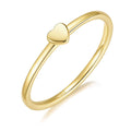OAHLAN 925 Sterling Silver 14K Gold Plated Dainty Stackable Rings for Women Girls Thin Wedding Engagement Band Fashion Jewelry