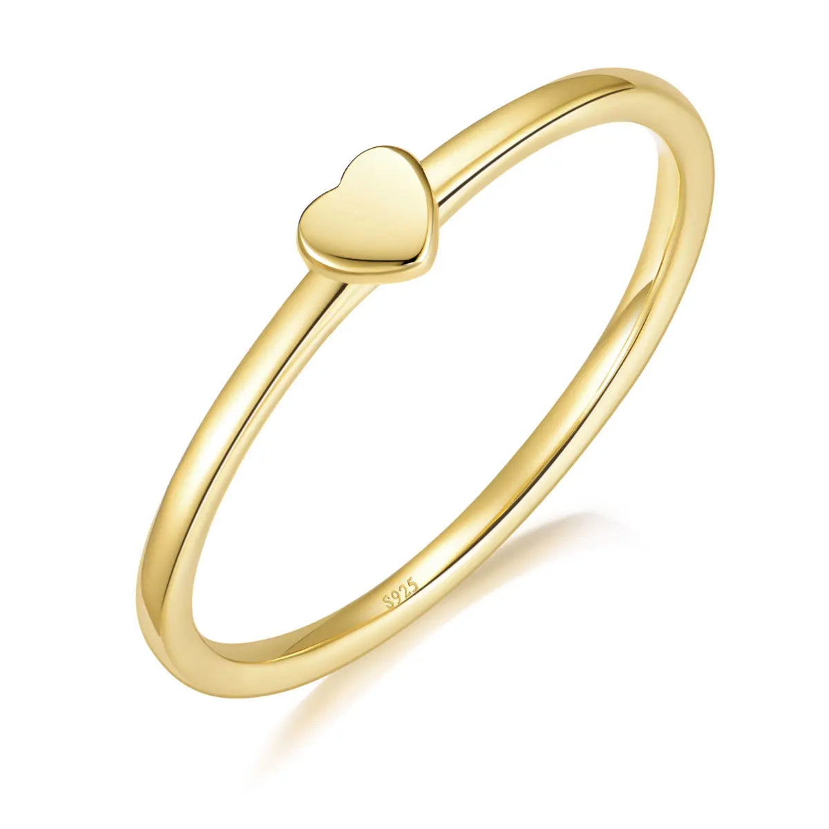 OAHLAN 925 Sterling Silver 14K Gold Plated Dainty Stackable Rings for Women Girls Thin Wedding Engagement Band Fashion Jewelry