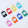 Hand Writing Plastic Keychain Luggage ID Tags Labels Key Rings With Name Cards Key Chain Keyring for Student