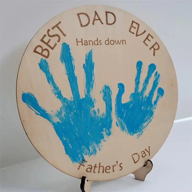 Art Deco Style Wooden Craft for Father's Day Creative and Elegant Ornament Decoration Gift