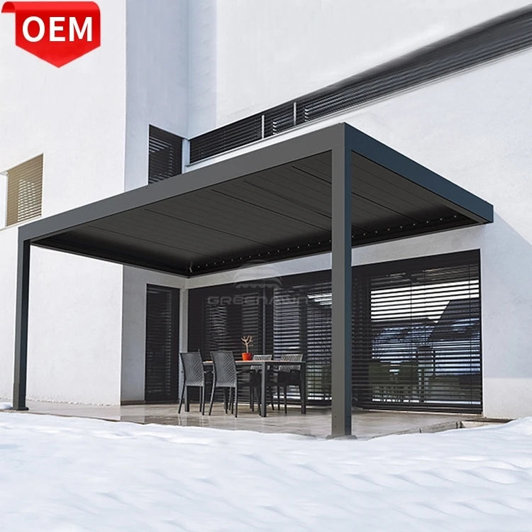 Hot Sales Manual Motorized Easy and Fast Setup Aluminum Pergolas Bioclimatic