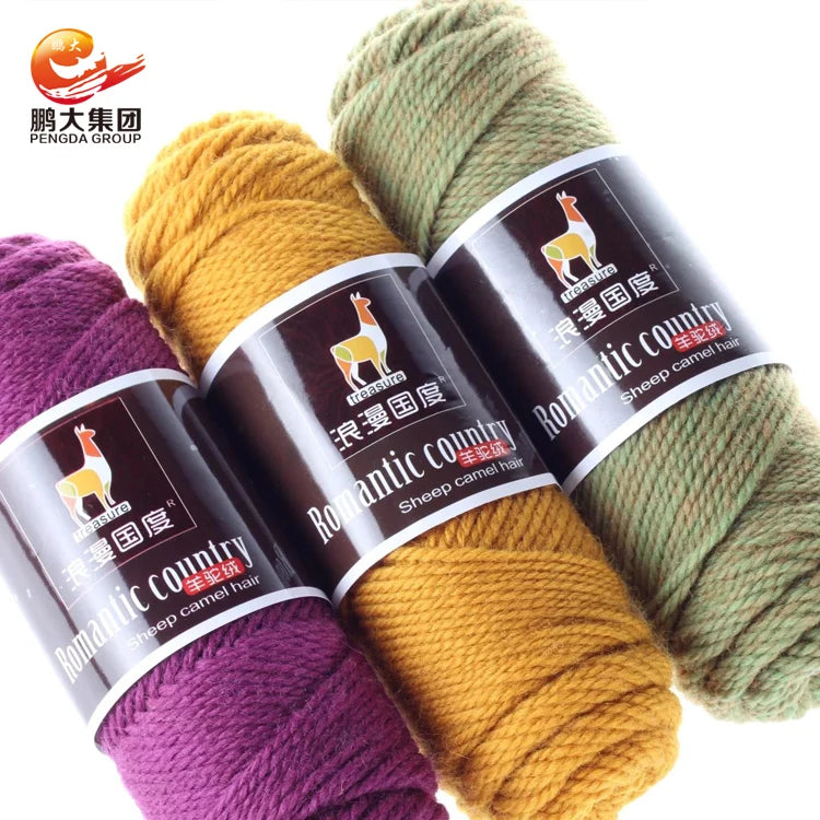 Pengda Woven Hand Knitting Crocheting 100g Blended 3 Ply Acrylic Alpaca Wool Yarn for Sock MegaBDM