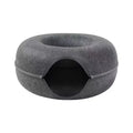 Peekaboo Cat Cave Comfy Donut Donut Cat Nest Scratch Detachable & Washable Tunnel Bed