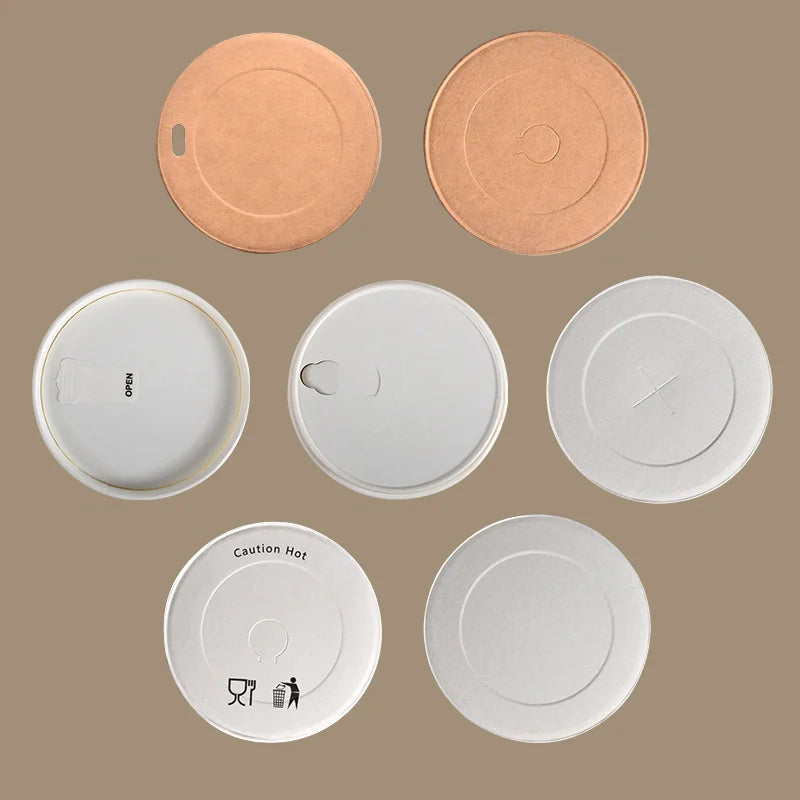 Wholesale Paper Lid for Coffee Cup Disposable Paper Cups With Paper Lids