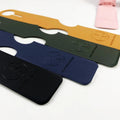 High Quality Long Hanging Suitcase Tag PU Leather Luggage Tag for Travel