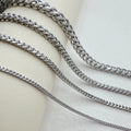 Stainless Steel square Link Chain  Europe America Hip-hop Fashion Waterproof Hypoallergenic Titanium Steel Necklace for Men