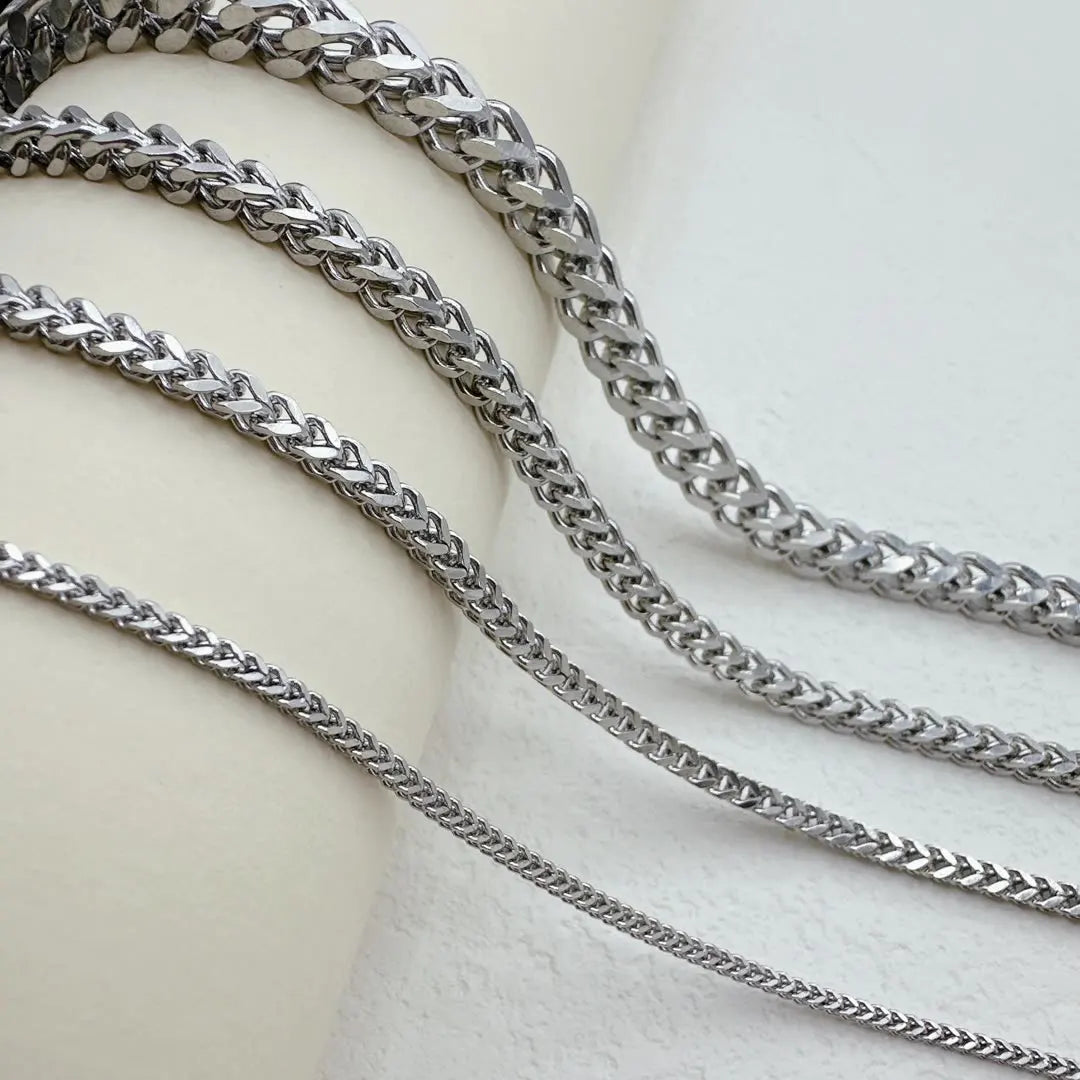 Stainless Steel square Link Chain  Europe America Hip-hop Fashion Waterproof Hypoallergenic Titanium Steel Necklace for Men