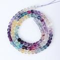 Wholesale A+ Natural 4mm Colorful Fluorite Faceted Cube Beads Loose Gemstone Beads for Jewelry Making