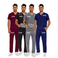 New Arrival V-Neck Nursing Uniformes Medical Tops and Pants Doctor Uniform Women Men Embroidery Scrub Hospital Uniform Sets