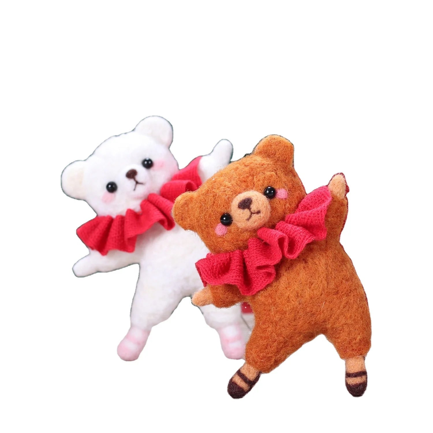 2026 Wholesale 3D Ballet Dancing Bear DIY Needlework Needle Felt Kit Novelty Gifts Needlework Set Wool Felting Starter Kit