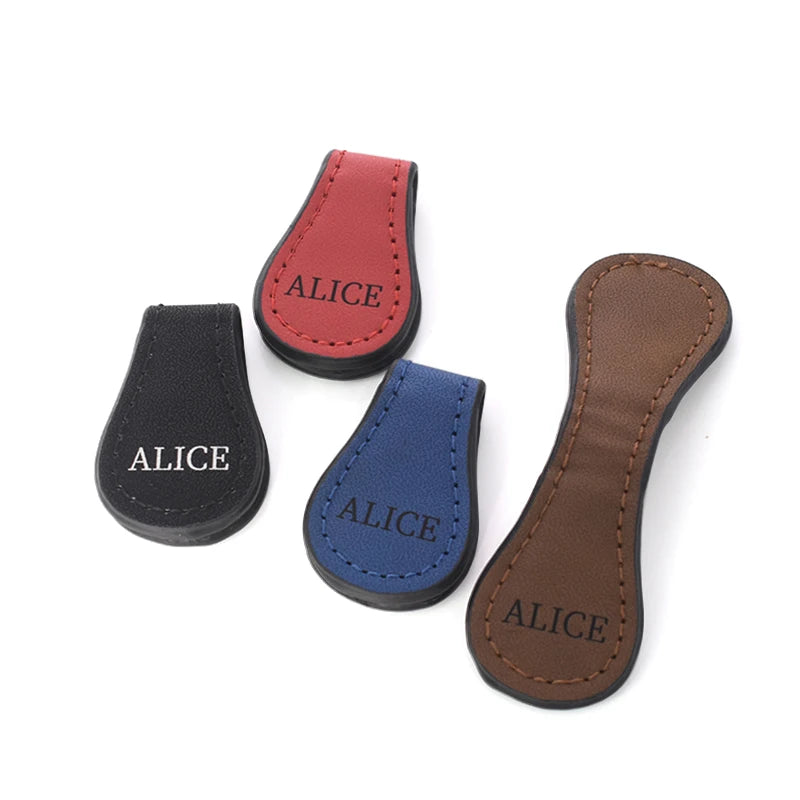 Most Popular Bookmarks Clip Custom Design Laser Blanks Logo Custom Pu Leather Magnetic Bookmarks for Book