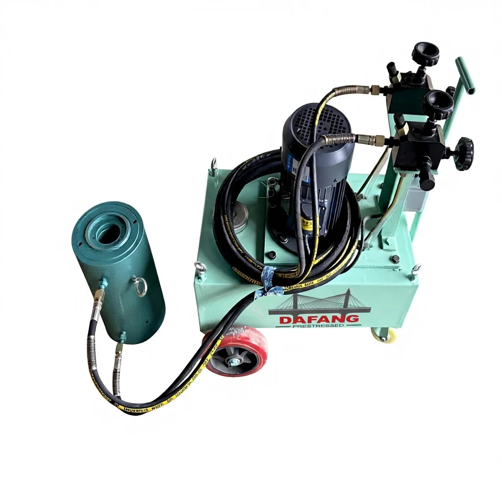 700 Bar Prestressed Oil Pump for Jack Post Tension Construction Hydraulic Oil Pumps 220v Hydraulic Power Pack