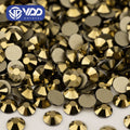 VDD 067 Aurum High Quality Glass Rhinestones Crystal Glod Back Flatback Strass Stones Nail Art DIY Crafts Decorations
