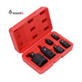 Podofo 6 Pcs Impact Adapter and Reducer Socket Set Female to Male Air Square Drive Wrench Conversion Kit Wholesale OEM ODM