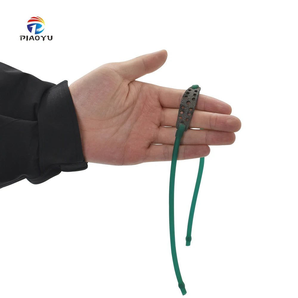 PIAOYU Slingshot Accessories Outdoor Shooting Includes Set of Six Single-snap Rubber Band Fun Shooting Games