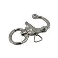 Rigging Hardware 316 Stainless Steel Swivel Round Eye Quick Release Snap Shackle