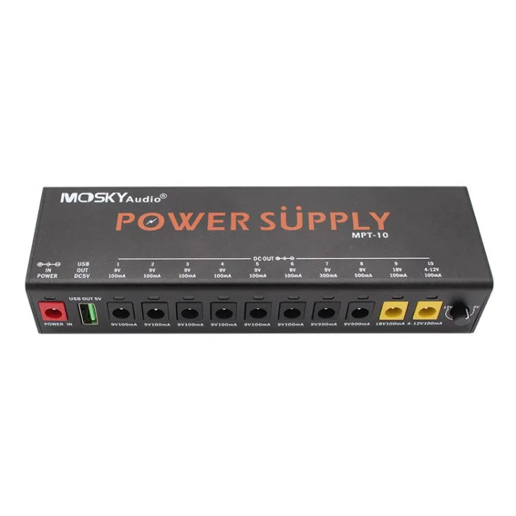 11-Channel Guitar Pedal Power Supply with Independent Short Circuit Protection Pedal Board Power Supply for 9V/12V/18V