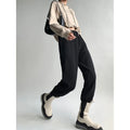Custom Fitness Sports Jogging Pants Wholesale High Waist Wide Leg Sweatpants Elastic Waist Women Jogger Pants
