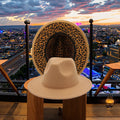 Leopard Print Two Tone Fedora Hats New Jazz Felt Hat Casual Winter Large Brim Wholesale Fedora Hats