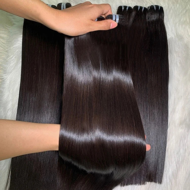 Drop Shipping Raw Cambodian Hair Bundles Straight Unprocessed Single Donor Human Hair Bundles