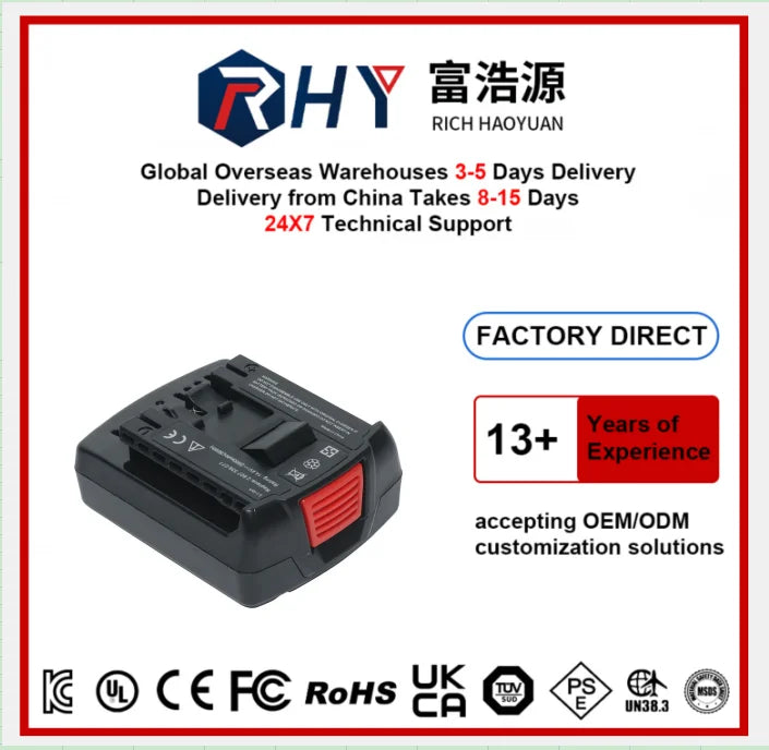 USA Stock 2 PACK BAT610G 18V 3600mAh Rechargeable Replacement Power Tools Lithium Battery for BS Cordless Drill Battery MegaBDM