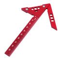 Aluminium Alloy Right Angle Triangular Ruler Customizable DIY Woodworking Centre Marking Pull Measure Tool ODM Support