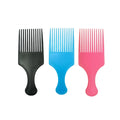 Wide Teeth Brush Pick Comb Fork Hairbrush Insert Hair Pick Comb Plastic Gear Comb for Curly Afro Hair Styling Tools