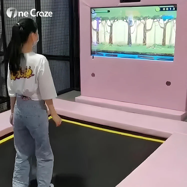 Hot Sell Indoor Interactive Play System Sports Kinect Sensor Game Ar Interactive Trampoline Games