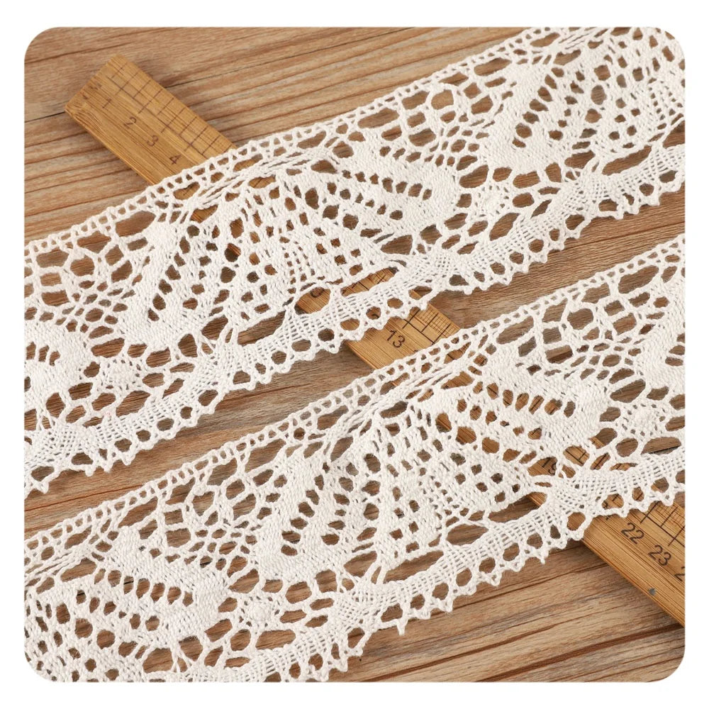 Hot Sale Skin-friendly 100% Cotton butterfly Crochet Lace Trim for Women Clothing