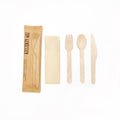 Manufacturer's Disposable Environmentally Friendly Wooden Cutlery Set for Parties Tableware That Is Kind to the Earth